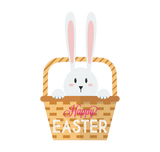 Happy Easter Bunny Basket Acrylic