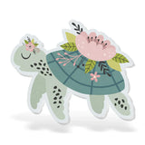 Floral Sea Turtle Acrylic