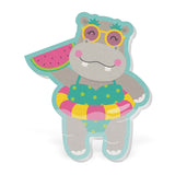 Summer Hippo Watermelon Acrylic