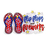 Flip Flops and Fireworks Acrylic