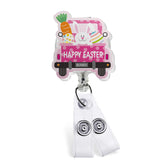 Acrylic Happy Easter Bunny Truck