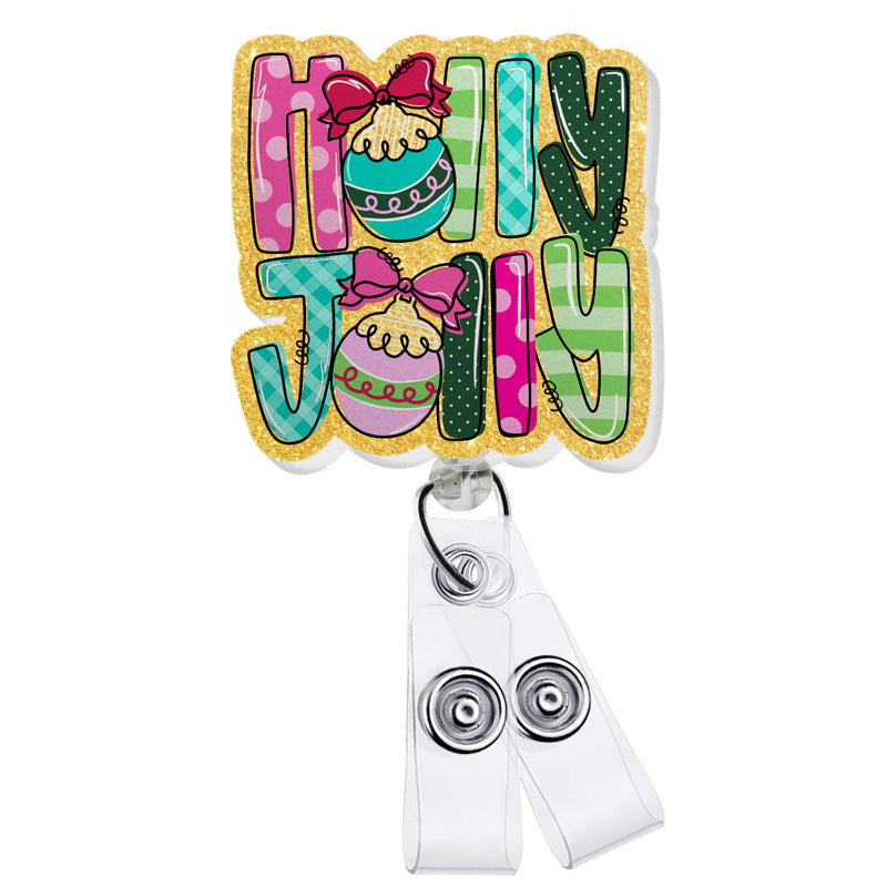 Acrylic Holly Jolly – Shop Badge A-Peel