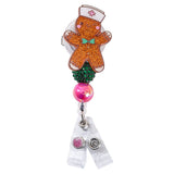 Glitterific Badge Reel Nurse Gingerbread