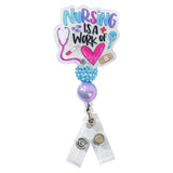 Glitterific Nurse Work Heart