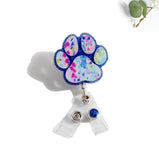 Glitterific Badge Reel Paw