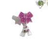 Glitterific Badge Reel Pink Bow