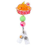 Glitterific Badge Reel Pumpkin Pie