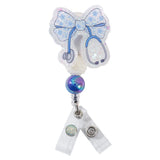 Glitterific Blue Stethoscope Bow