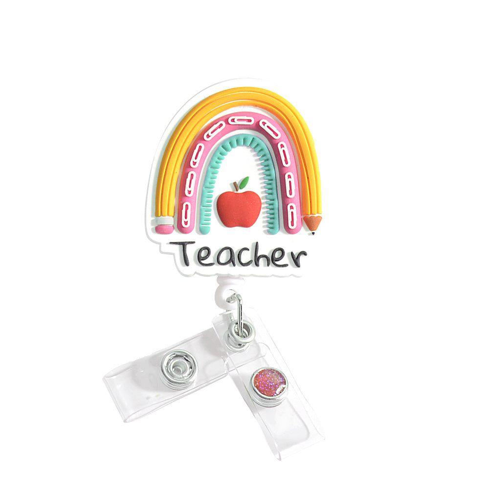 Beige daisy badge reel topper - Flower badge reel - Spring - Nurse badge  reel - Interchangeable - Teacher badge reel – Pastel - Boho