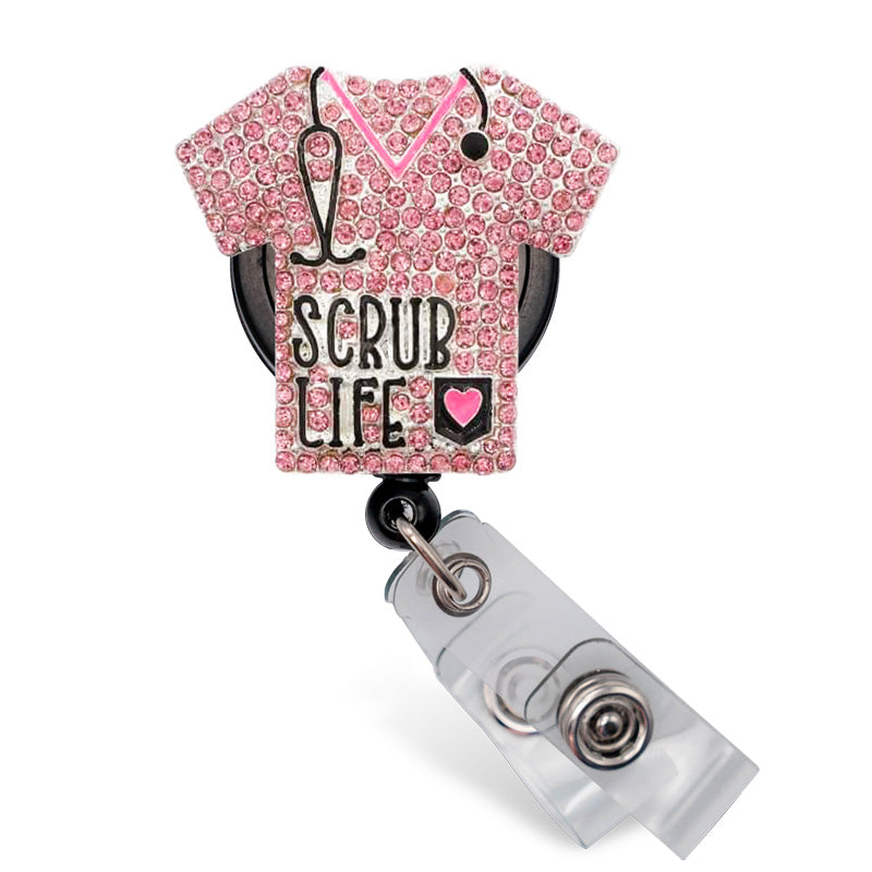 Scrub Life Sparkle And Shine Badge Reel – Shop Badge A-Peel