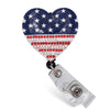USA Heart Sparkle And Shine Badge Reel