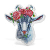 Acrylic Floral Goat