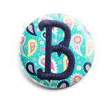 Colorful Paisley INTERCHANGEABLE EMBROIDERED button