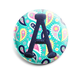 Colorful Paisley INTERCHANGEABLE EMBROIDERED button