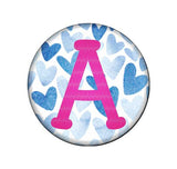 Hearts Embroidered Interchangeable Button