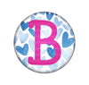 Hearts Embroidered Interchangeable Button