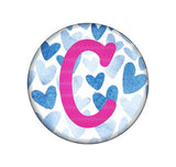 Hearts Embroidered Interchangeable Button