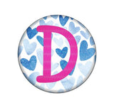 Hearts Embroidered Interchangeable Button