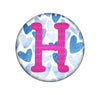 Hearts Embroidered Interchangeable Button