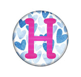 Hearts Embroidered Interchangeable Button