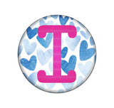 Hearts Embroidered Interchangeable Button