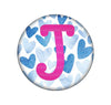 Hearts Embroidered Interchangeable Button