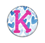 Hearts Embroidered Interchangeable Button