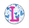 Hearts Embroidered Interchangeable Button