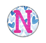 Hearts Embroidered Interchangeable Button