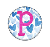 Hearts Embroidered Interchangeable Button