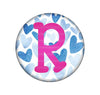 Hearts Embroidered Interchangeable Button