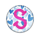 Hearts Embroidered Interchangeable Button