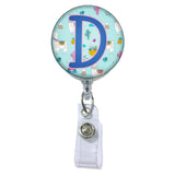 Llama Initial or Title Button Attached to a Badge Reel