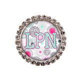 Moon Cloud Glam Initial or Title Interchangeable Button