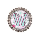 Moon Cloud Glam Initial or Title Interchangeable Button