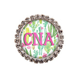 Cactus Glam Initial or Title Interchangeable Button