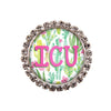 Cactus Glam Initial or Title Interchangeable Button