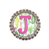 Cactus Glam Initial or Title Interchangeable Button