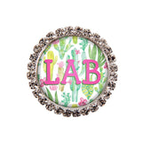 Cactus Glam Initial or Title Interchangeable Button