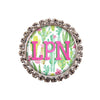 Cactus Glam Initial or Title Interchangeable Button