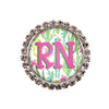 Cactus Glam Initial or Title Interchangeable Button