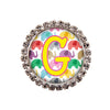 Happy Elephants Glam Initial or Title Interchangeable Button