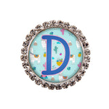 Llama Glam Initial or Title Interchangeable Button