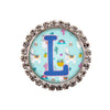 Llama Glam Initial or Title Interchangeable Button