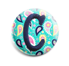 Colorful Paisley INTERCHANGEABLE EMBROIDERED button