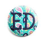 Colorful Paisley INTERCHANGEABLE EMBROIDERED button