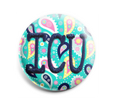 Colorful Paisley INTERCHANGEABLE EMBROIDERED button