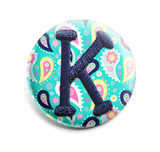 Colorful Paisley INTERCHANGEABLE EMBROIDERED button