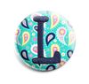 Colorful Paisley INTERCHANGEABLE EMBROIDERED button