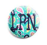 Colorful Paisley INTERCHANGEABLE EMBROIDERED button